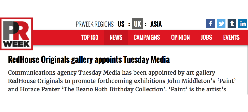 Tuesday Media features in PR Week